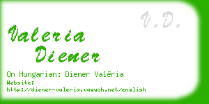 valeria diener business card