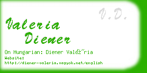 valeria diener business card